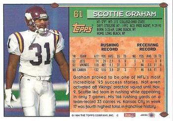 1994 Topps #61 Scottie Graham Back