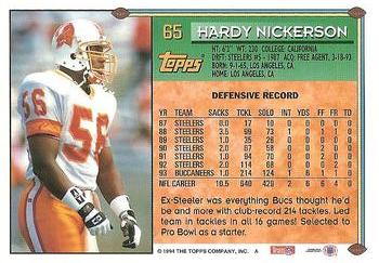 1994 Topps #65 Hardy Nickerson Back