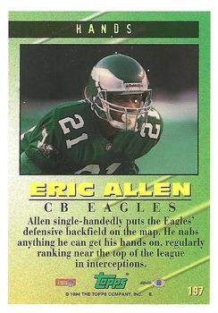 1994 Topps #197 Eric Allen Back