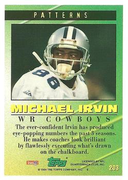 1994 Topps #203 Michael Irvin Back