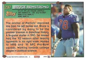 1994 Topps #297 Bruce Armstrong Back