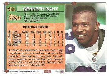 1994 Topps #466 Kenneth Gant Back