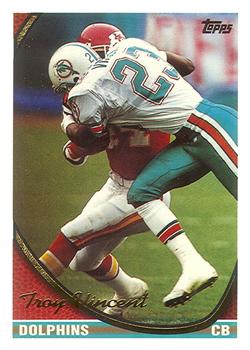 1994 Topps #490 Troy Vincent Front