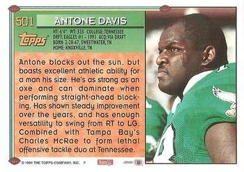 1994 Topps #501 Antone Davis Back