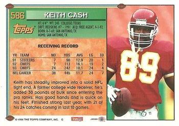 1994 Topps #586 Keith Cash Back