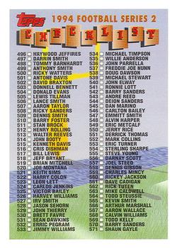 1994 Topps #660 Checklist: 496-660 Front