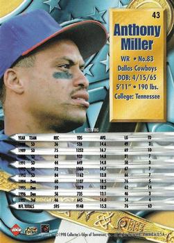 1998 Collector's Edge Supreme Season Review - Gold Ingot #43 Anthony Miller Back