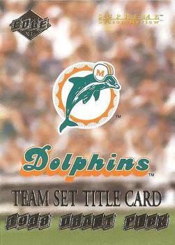 1998 Collector's Edge Supreme Season Review - Gold Ingot #95 Miami Dolphins Front