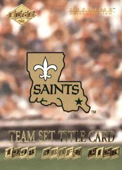 1998 Collector's Edge Supreme Season Review - Gold Ingot #113 New Orleans Saints Front