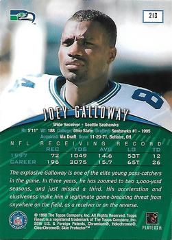 1998 Finest - Jumbos 2 #213 Joey Galloway Back