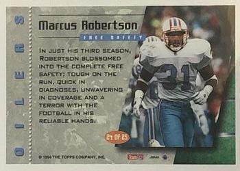 1994 Topps - All-Pros #24 Marcus Robertson Back
