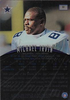 1998 Finest - No-Protectors #61 Michael Irvin Back