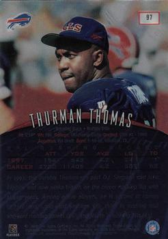 1998 Finest - No-Protectors #97 Thurman Thomas Back