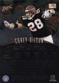 1998 Finest - No-Protectors #219 Corey Dillon Back