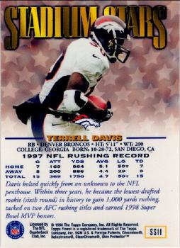 1998 Finest - Stadium Stars #SS11 Terrell Davis Back