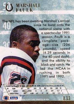 1994 Ultra #133 Marshall Faulk Back