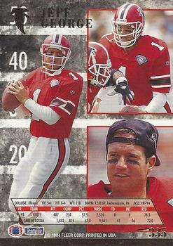 1994 Ultra #335 Jeff George Back