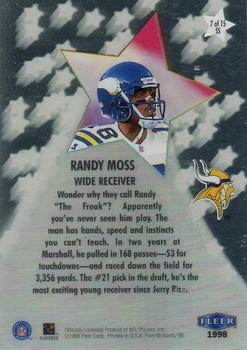 1998 Fleer Brilliants - Shining Stars #7SS Randy Moss Back