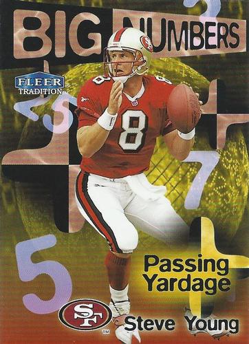 1998 Fleer Tradition - Big Numbers Redemption #2 Steve Young Front