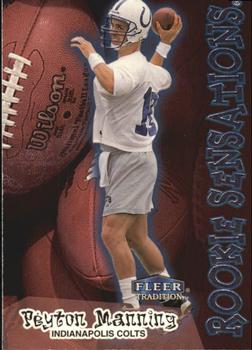 1998 Fleer Tradition - Rookie Sensations #9 RS Peyton Manning Front