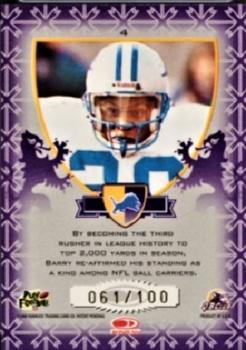 1998 Leaf Rookies & Stars - Crusade Purple #4 Barry Sanders Back