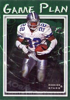 1998 Leaf Rookies & Stars - Game Plan #9 Emmitt Smith Front