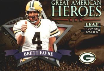 1998 Leaf Rookies & Stars - Great American Heroes #1 Brett Favre Front