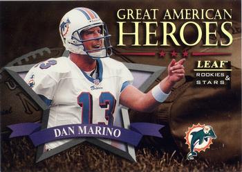 1998 Leaf Rookies & Stars - Great American Heroes #2 Dan Marino Front
