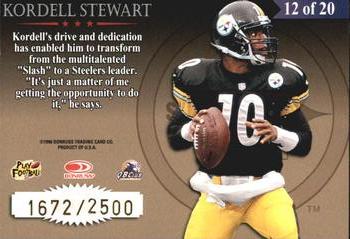 1998 Leaf Rookies & Stars - Great American Heroes #12 Kordell Stewart Back