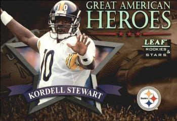 1998 Leaf Rookies & Stars - Great American Heroes #12 Kordell Stewart Front