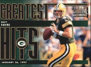 1998 Leaf Rookies & Stars - Greatest Hits #1 Brett Favre Front