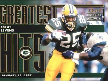 1998 Leaf Rookies & Stars - Greatest Hits #10 Dorsey Levens Front