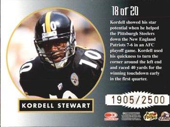 1998 Leaf Rookies & Stars - Greatest Hits #18 Kordell Stewart Back