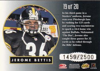 1998 Leaf Rookies & Stars - Greatest Hits #19 Jerome Bettis Back