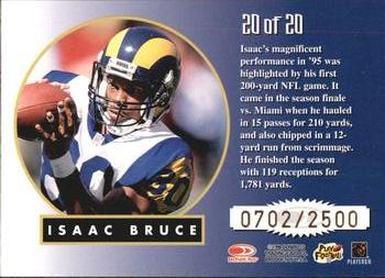1998 Leaf Rookies & Stars - Greatest Hits #20 Isaac Bruce Back