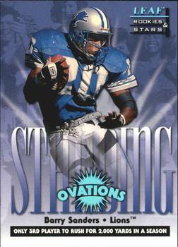 1998 Leaf Rookies & Stars - Standing Ovations #4 Barry Sanders Front