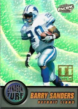 1998 Pacific - Dynagon Turf Titanium #6 Barry Sanders Front
