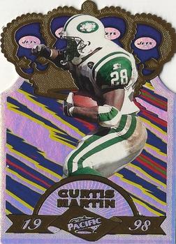 1998 Pacific - Gold Crown Die Cuts #23 Curtis Martin Front