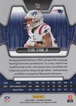 2022 Panini Playbook #141 Pierre Strong Jr. Back