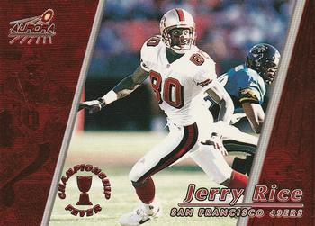 1998 Pacific Aurora - Championship Fever Red #42 Jerry Rice Front