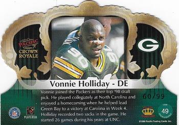 1998 Pacific Crown Royale - Limited Series #49 Vonnie Holliday Back