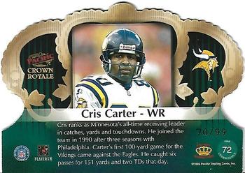 1998 Pacific Crown Royale - Limited Series #72 Cris Carter Back