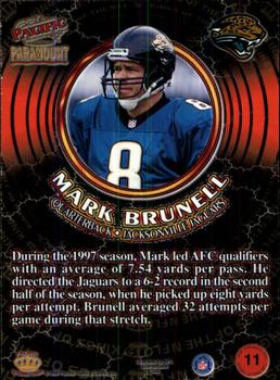 1998 Pacific Paramount - Kings of the NFL #11 Mark Brunell Back