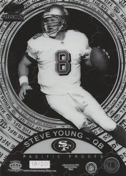 1998 Pacific Paramount - Kings of the NFL Proofs #18 Steve Young Front