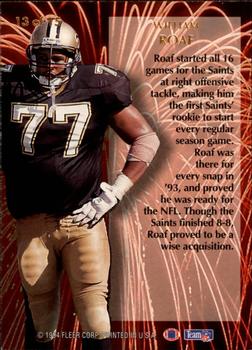 1994 Ultra - 2nd Year Standouts #13 Willie Roaf Back