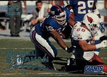 1998 Pacific Paramount - Platinum Blue #156 Michael Strahan Front