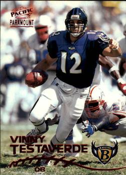 1998 Pacific Paramount - Red #23 Vinny Testaverde Front