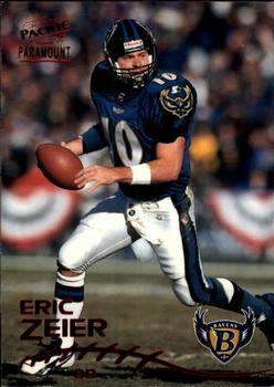 1998 Pacific Paramount - Red #24 Eric Zeier Front