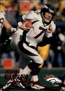 1998 Pacific Paramount - Red #67 John Elway Front