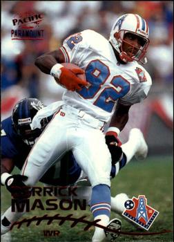 1998 Pacific Paramount - Red #236 Derrick Mason Front